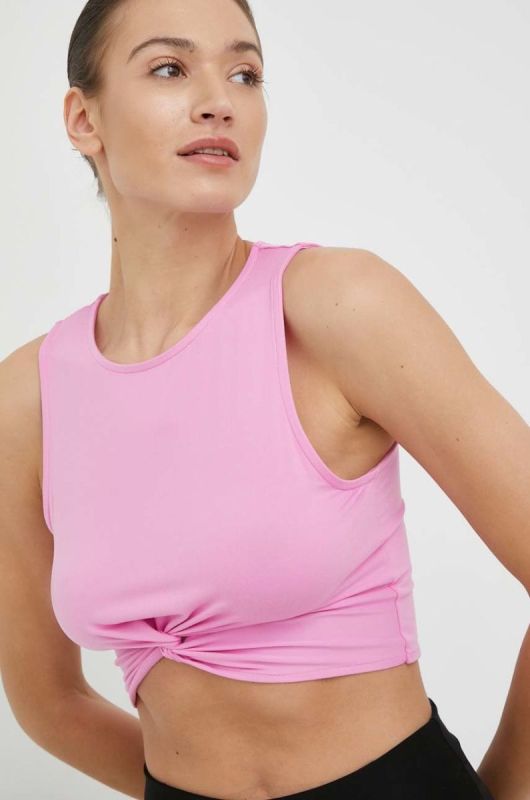 Топ для тренувань Roxy Naturally Active колір рожевий