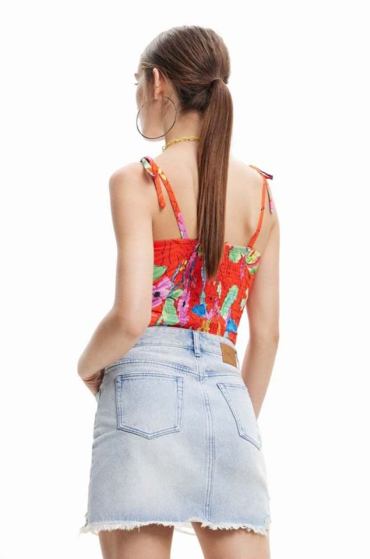 Топ Desigual колір червоний фото 4