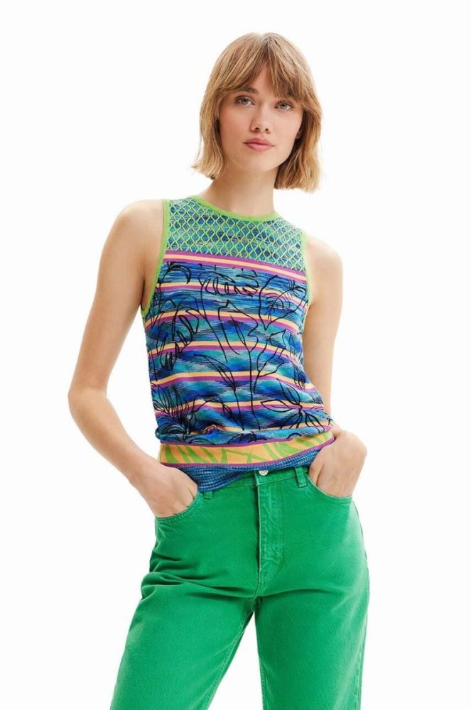 Дитячий топ Desigual жіночий колір барвистий фото 3