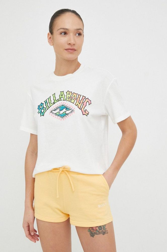 Бавовняна футболка Billabong колір білий фото 3