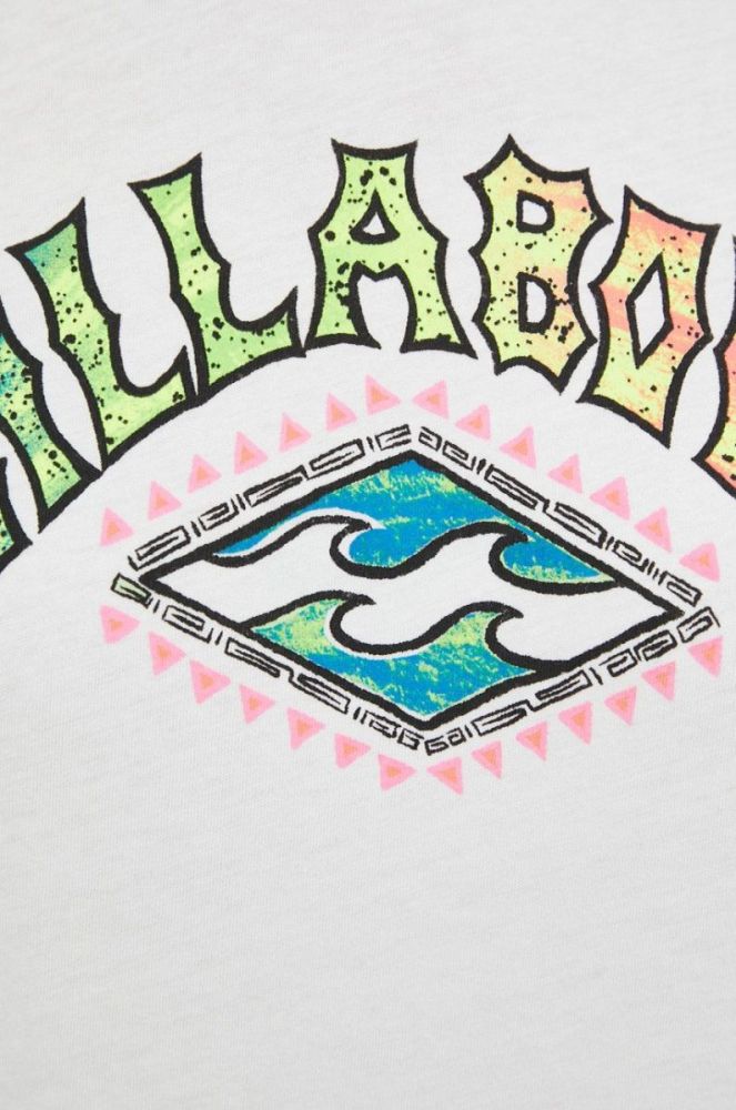 Бавовняна футболка Billabong колір білий фото 5