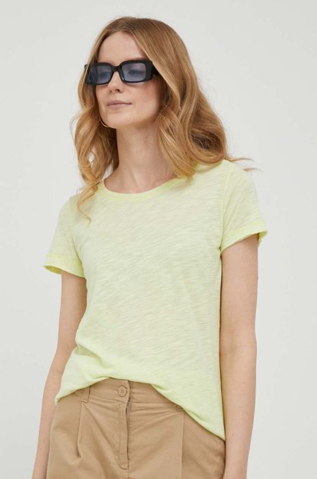 Футболка Sisley жіночий колір жовтий (3279940)