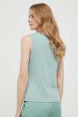 Бавовняний топ Sisley колір бірюзовий