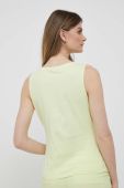 Бавовняний топ Sisley колір жовтий