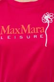 Бавовняна футболка Max Mara Leisure колір рожевий