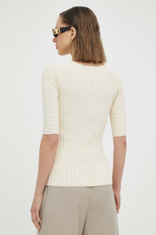Футболка By Malene Birger жіночий колір бежевий (3214604) фото 3