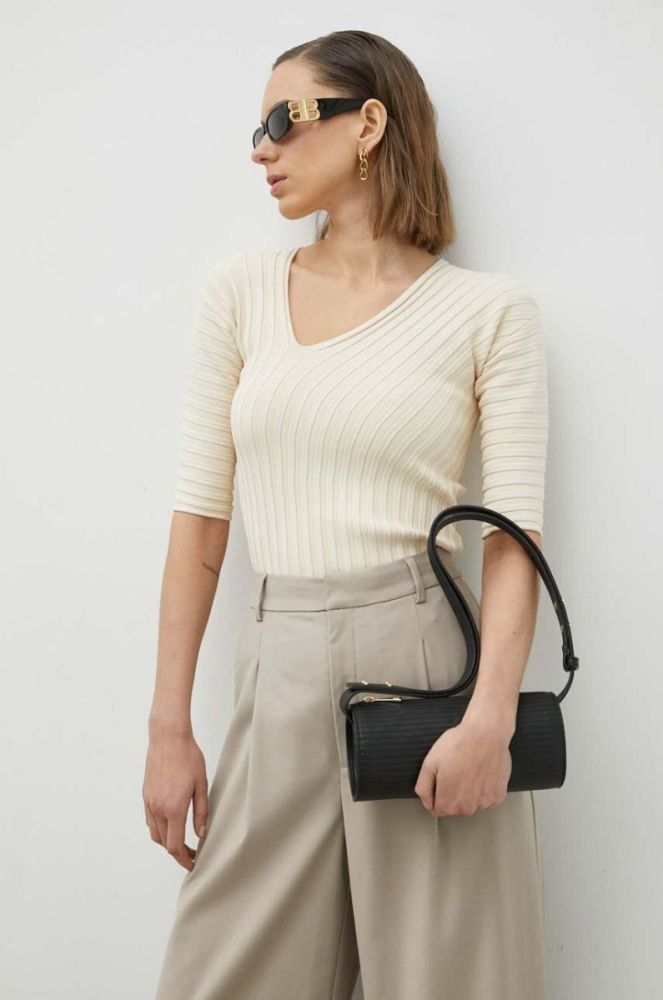 Футболка By Malene Birger жіночий колір бежевий (3214604) фото 4