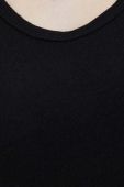 Футболка з домішкою льону United Colors of Benetton колір чорний (3297960)