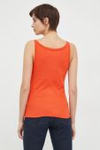 Бавовняний топ United Colors of Benetton колір помаранчевий (3021232)
