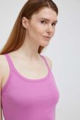 Бавовняний топ United Colors of Benetton колір фіолетовий (3009705)
