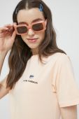 Бавовняна футболка Chiara Ferragni колір помаранчевий