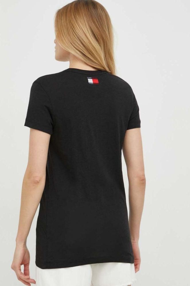 Футболка Tommy Hilfiger жіночий колір чорний (3007865) фото 3