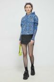 Лонгслів HUGO жіночий колір блакитний (3046978)