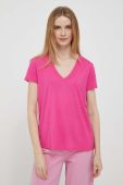 Футболка United Colors of Benetton жіночий колір рожевий (3251477)