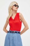 Топ United Colors of Benetton жіночий колір червоний (3292055)
