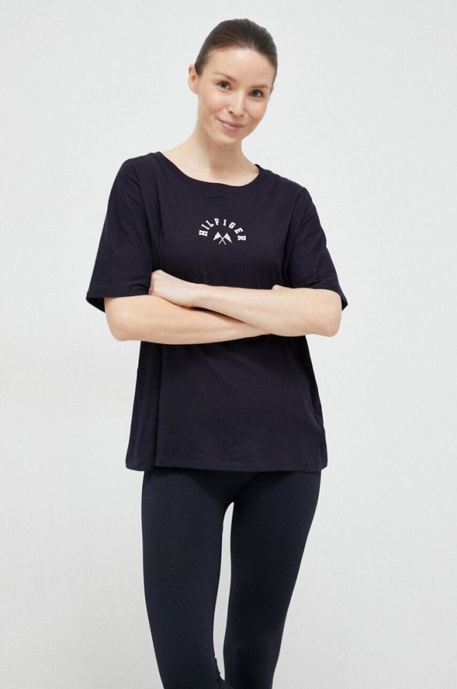 Бавовняна футболка Tommy Hilfiger колір синій (3023765) фото 4