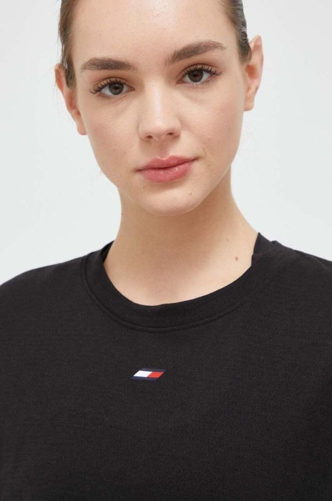 Футболка Tommy Hilfiger жіночий колір чорний (3009712) фото 4