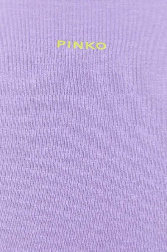 Бавовняна футболка Pinko колір фіолетовий (3417629) фото 5