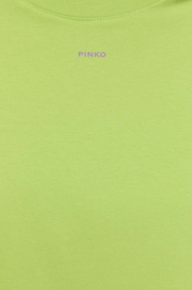Бавовняна футболка Pinko колір зелений фото 5
