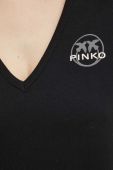 Бавовняна футболка Pinko колір чорний (3091359)