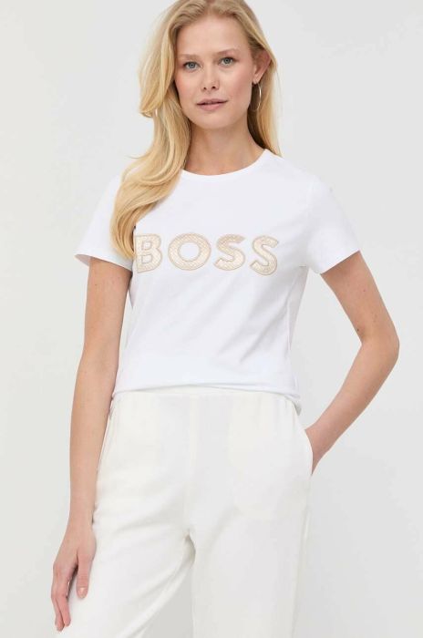 Футболка BOSS жіночий колір білий (3040327)