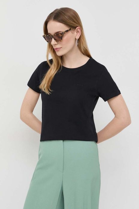 Бавовняна футболка BOSS колір чорний (3114108)