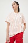 Бавовняна футболка adidas by Stella McCartney колір помаранчевий Бавовняна футболка adidas by Stella McCartney колір помаранчевий