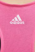 Бавовняний топ adidas колір рожевий (3118244)