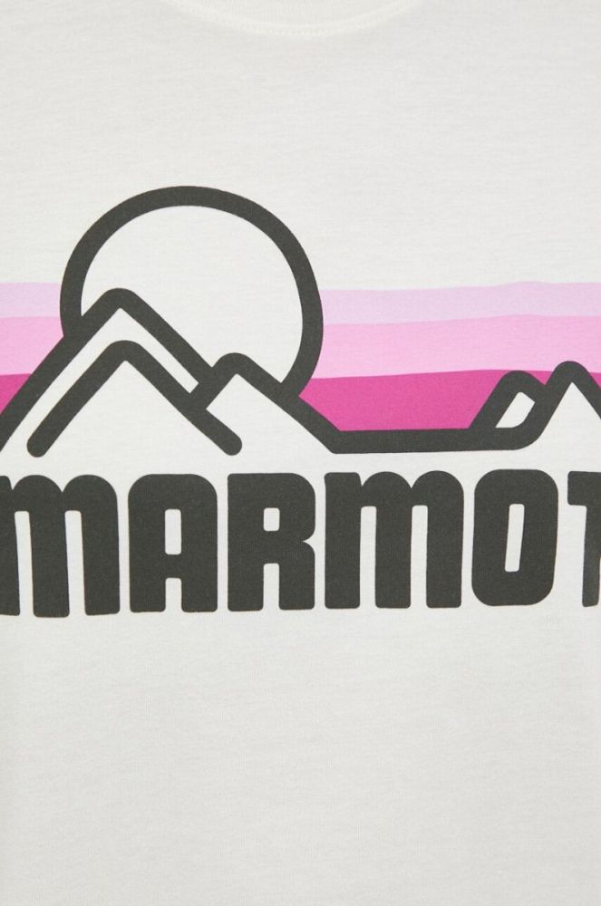 Футболка Marmot жіночий колір бежевий фото 5