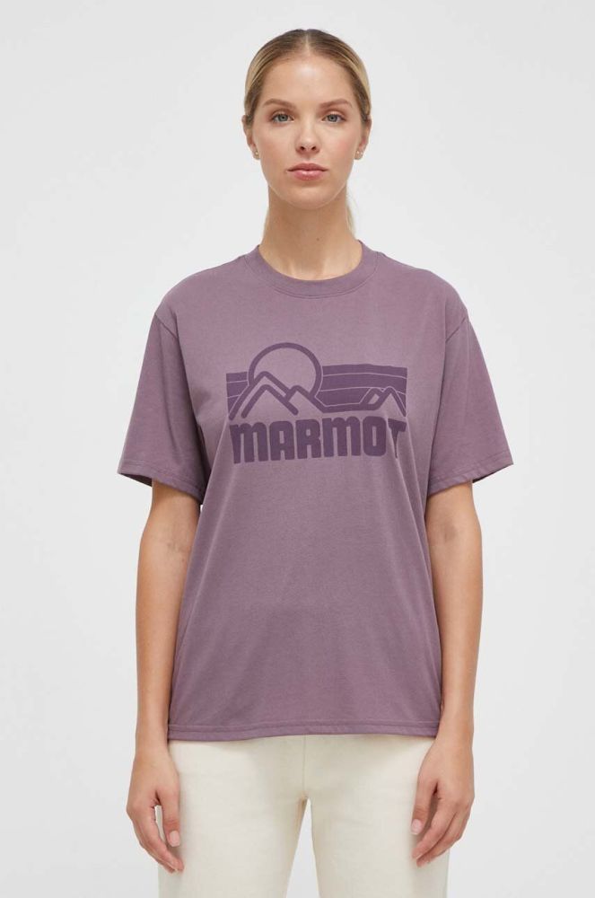 Футболка Marmot жіночий колір фіолетовий (3600256)
