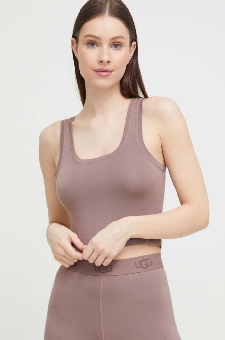 Топ UGG жіночий колір коричневий (3133643)