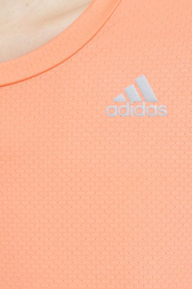 Бігова футболка adidas Performance Fast колір помаранчевий фото 5