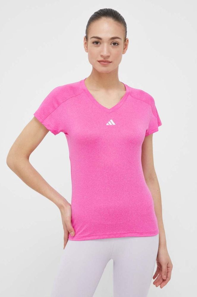 Тренувальна футболка adidas Performance Train Essentials колір рожевий