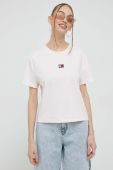 Футболка Tommy Jeans жіночий колір рожевий (2985892)