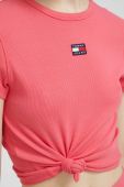 Футболка Tommy Jeans жіночий колір рожевий (3015689)