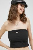 Топ Tommy Jeans жіночий колір чорний (3029374)
