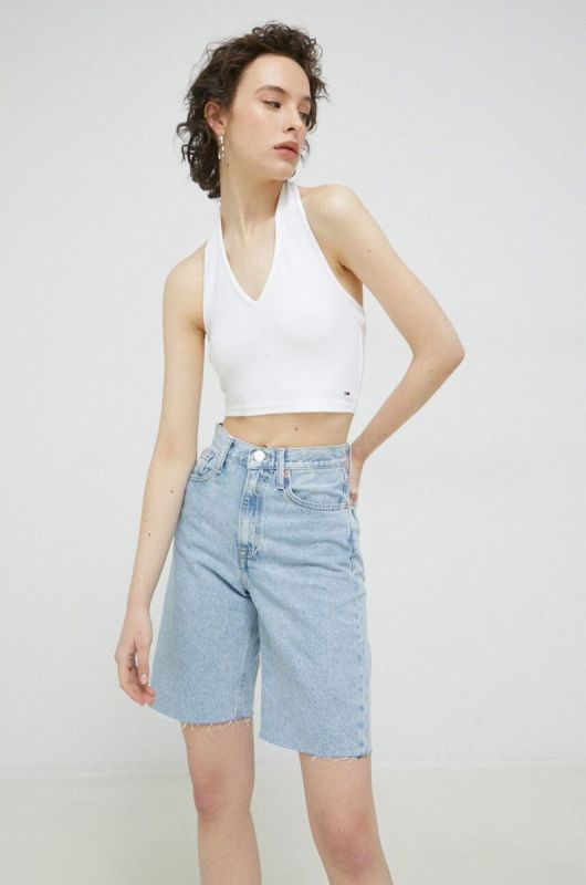 Топ Tommy Jeans жіночий колір білий (3075688) фото 2