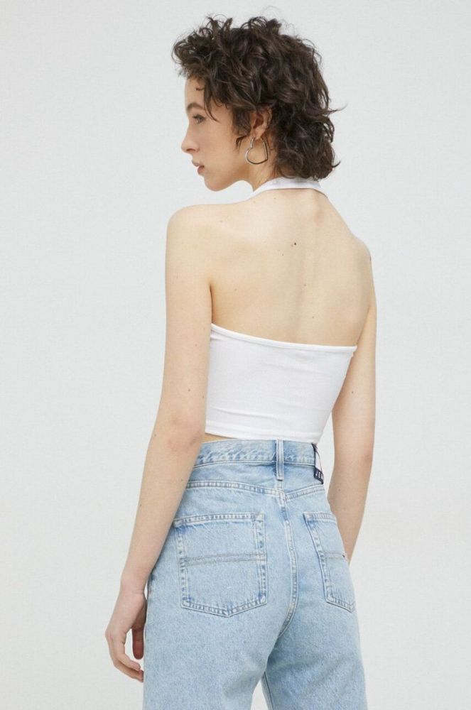 Топ Tommy Jeans жіночий колір білий (3075688) фото 3
