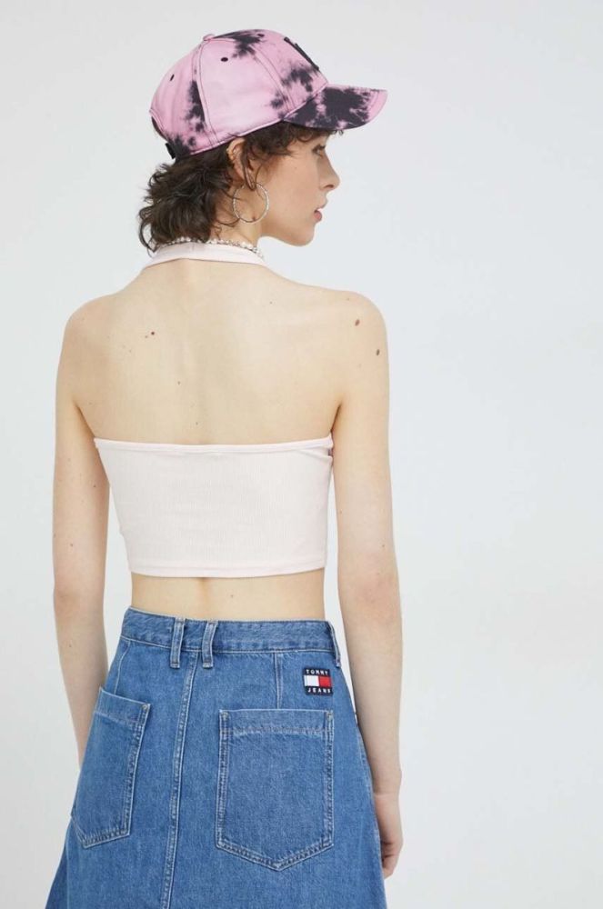 Топ Tommy Jeans жіночий колір рожевий (3075684) фото 3