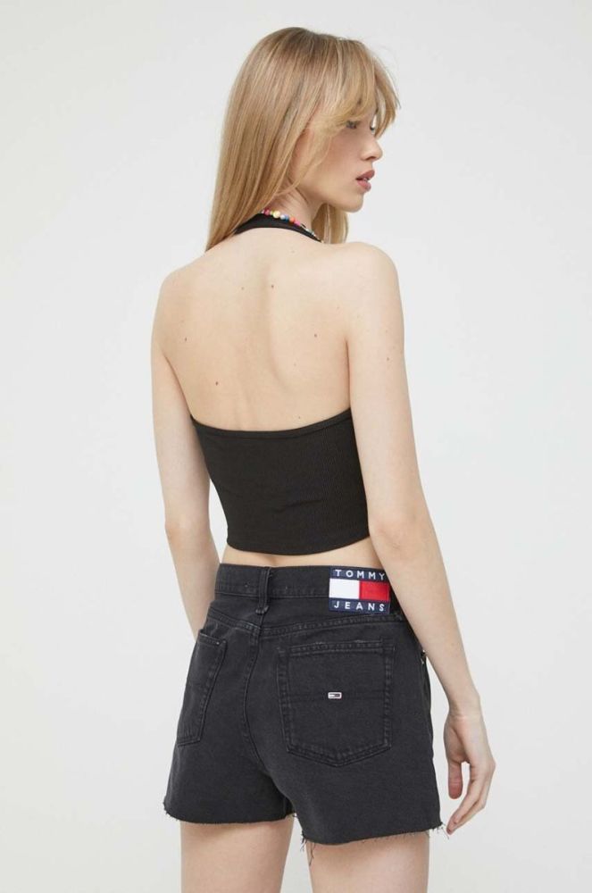 Топ Tommy Jeans жіночий колір чорний (3075679) фото 3