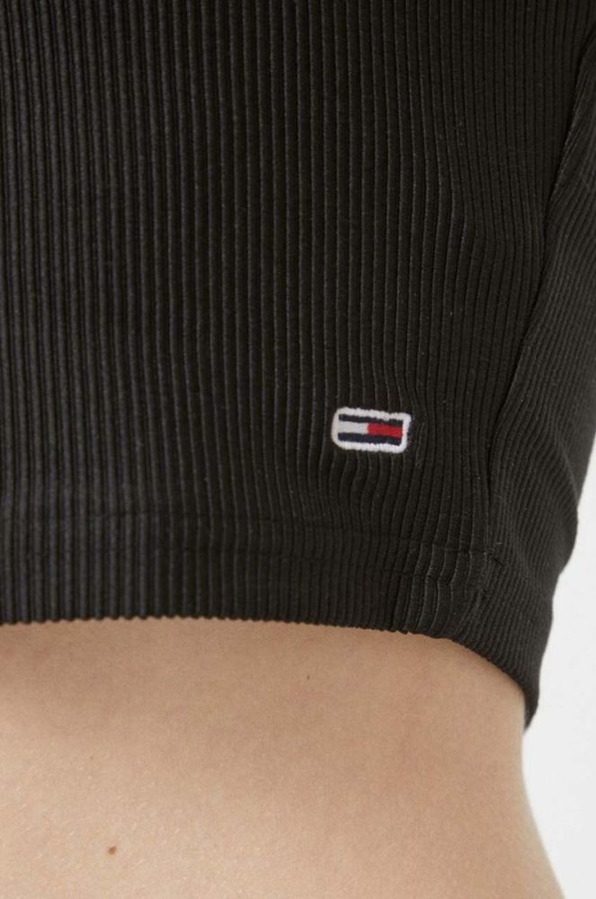 Топ Tommy Jeans жіночий колір чорний (3075679) фото 5
