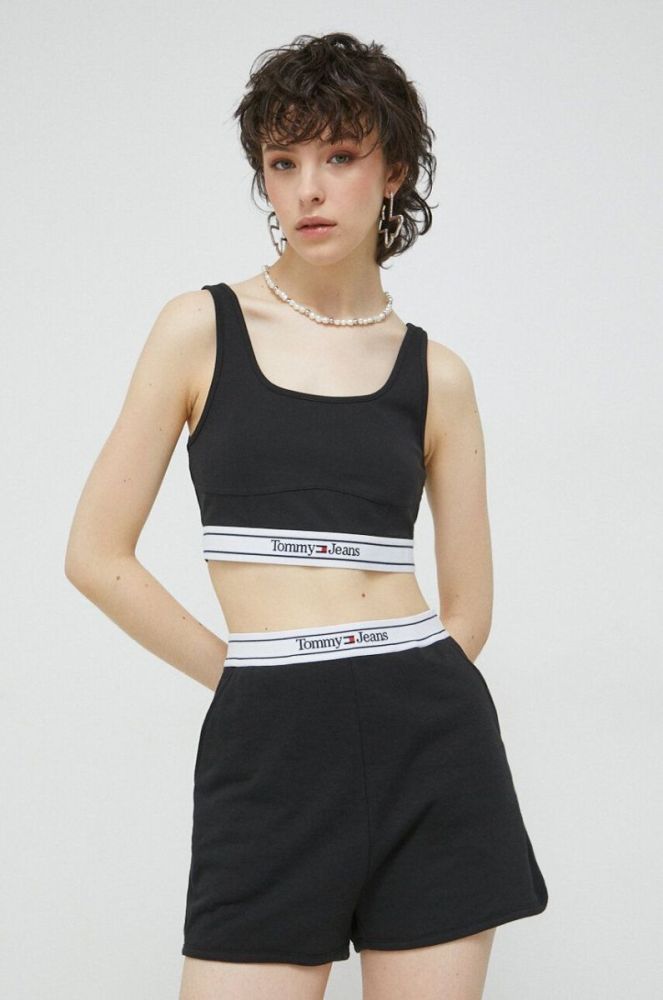 Топ Tommy Jeans жіночий колір чорний (2997457) фото 4