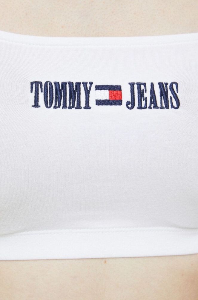Топ Tommy Jeans жіночий колір білий (2980775) фото 5