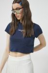 Футболка Tommy Jeans жіночий колір синій (3040365)