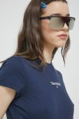 Футболка Tommy Jeans жіночий колір синій (3040365)