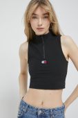 Топ Tommy Jeans жіночий колір чорний (3124557)