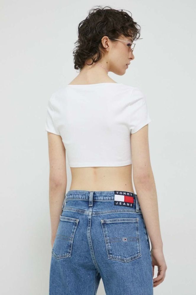Топ Tommy Jeans жіночий колір білий (3072307) фото 3
