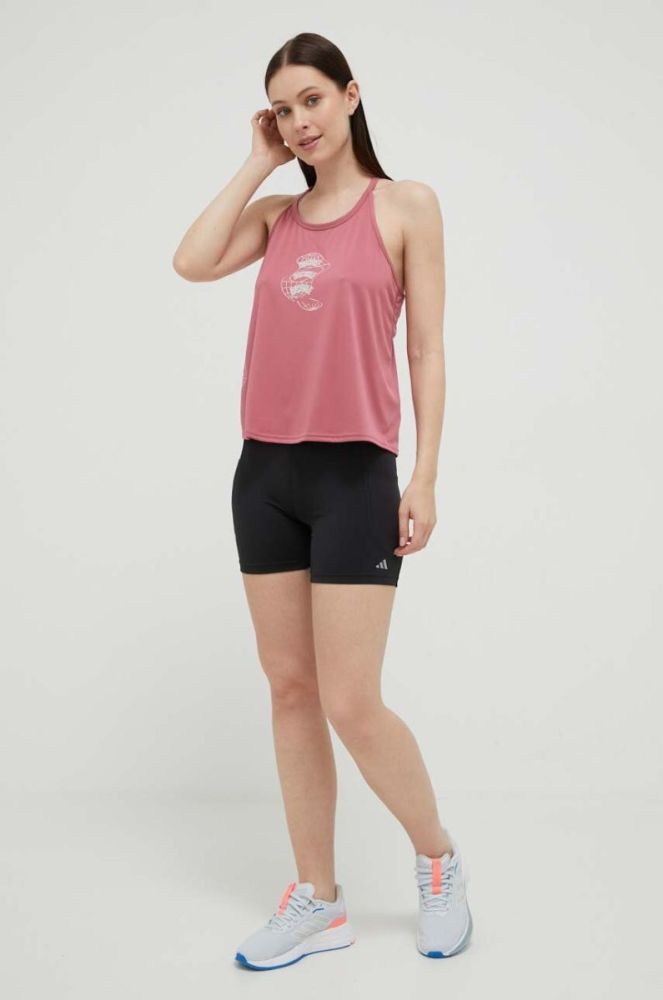 Топ для бігу adidas Performance Run for the Oceans колір рожевий фото 2