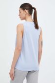 Бавовняний топ adidas колір блакитний (3258357)