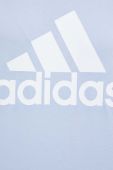 Бавовняний топ adidas колір блакитний (3258357)